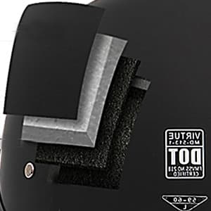 Motorcycle Half Helmet with Sun Visor Motorcycle Helmets for Men Women Helmet for Adult Scooter ATV Cruiser DOT Approved