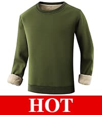 Gihuo Men's Long Sleeve Sherpa Lined Shirts Outdoor Warm Flannel Plaid Jacket Button Down Fleece Coats B0D8J55BZW
