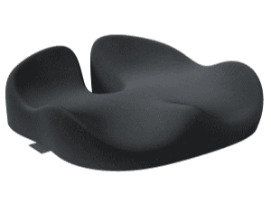 ProtoArc Seat Cushion, Office Chair Cushion for Sciatica, Coccyx Cushion, Ergonomic Memory Foam Seat Cushion for Car, Home, Pressure Relief Pad for Hip, Tailbone, All Day Comfort - Black