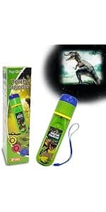 Pup Go Dinosaur Toys for Kids 3-7, Dinosaur Flashlight Focusable Projector Light with 24 Realistic Dino Images, Kids Night Light, Best Gift Cool Dinosaurs Toys for 3 4 5 6 7 Year Old Boys Girls