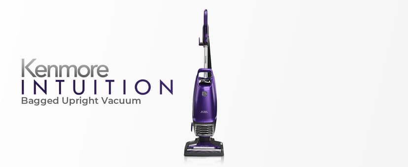 Kenmore BU4018 Intuition Bagged Upright Vacuum Lift-Up Carpet Cleaner 2-Motor Power Suction with HEPA Filter,3-in-1 Combination, Upholstery Tool for Hardwood Floor, Pet Hair, Purple