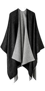 Shawl Wraps for Women, Elegant Knitted Cape Open Front Poncho Scarf Blanket Cardigan Coat for Spring, Autumn, and Winter B0B7B2BH9P