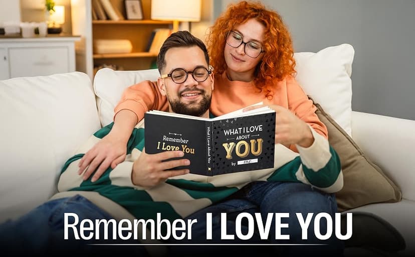 What I Love about You Book - Valentines Day Gifts for Him, Her - Fill-in-the-Blank Book for Men, Boyfriend, Husband, Women, Girlfriend, Wife, Him, Her - Couples Gifts for Anniversary, Christmas & More