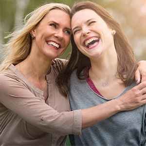 Sister Gifts, Sterling Silver Interlocking 2 Circles Necklace for Big & Little Sisters, Sister Birthday Gifts from Sisters