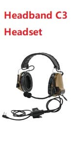HEARFALCOM Comta III Tactical Headset Helmet ARC Rail Adapter Bracket Version Noise Cancelling Pickup Shooting Headset