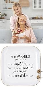 Aunt Gifts: Trinket Dish Ring Holder for Aunts' Christmas, Birthdays, Mother's Day, Valentine's Day, Thanksgiving, Xmas, Weddings