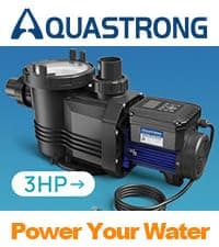 Aquastrong Variable Speed Pool Pump In/Above Pool Pump Energy Efficient High Flow Powerful Self Primming Swimming Pool Pumps with Filter Basket,Black