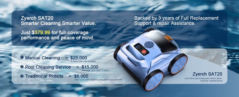 (2025 New) Robotic Pool Vacuum, Robotic Pool Cleaner for Inground Pools, Pool Robot with Smart Navigation, Floor/Wall/Waterline Cleaning, 180 Mins Runtime for Pool Up to 2100 Sq.ft