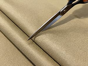 Waterproof Canvas Cloth Fabric by The Yard 60" W 600D Oxford Polyester Upholster Fabric Water Resistant Material for Outdoor Furniture Chair Cushion Cover DIY Sewing (1 Yard, Khaki)