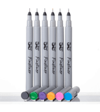 Mr. Pen - Art Pens, Multiliners, Fineliner Ink Pens, Set of 8 Technical Drawing pen, Pigment Pen, Fine Point, Black, Waterproof, for Art Watercolor, Sketching, Micro Drawing, for Bible Journaling