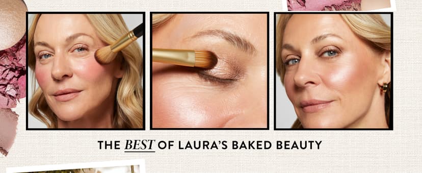 LAURA GELLER NEW YORK The Best of the Best Baked Palette - Full Size - Includes Bronzer, Blush, 2 Highlighters and 3 Eyeshadows - Travel-Friendly