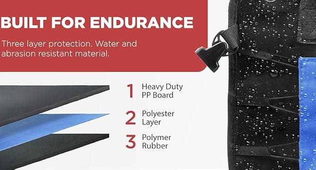 TRUNKCRATEPRO Trunk Organizer For Car, Suv, Truck | Premium Adjustable Multi Compartments Collapsible Car Trunk Organizer With Securing Straps & Non-Slip Bottom (Large Size, Black)