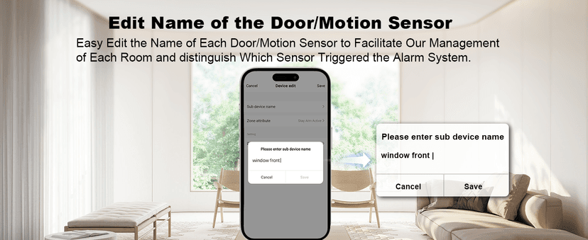 Home Security System with Camera, WiFi + GSM Home Alarm Kit with Phone App Alert, Door/Window Sensor, Remote Control for Apartments (13 Pieces)