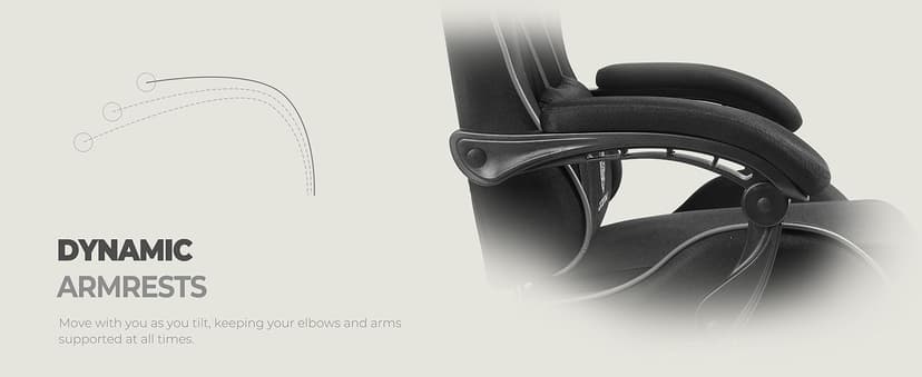 Dowinx Gaming Chair Fabric with Pocket Spring Cushion, Massage Game Chair Cloth with Headrest, Ergonomic Computer Chair with Footrest 290LBS, Black