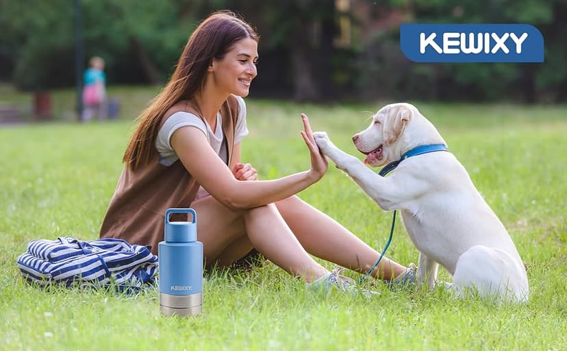 Insulated Dog Travel Water Bottle With Detachable Bowls, Ideal Dog Mom Gifts for Women, Portable Water Bottle Dispenser, For Walking, Hiking, Camping, Outdoor (Pink:Best Dog Mom, 32 Oz)