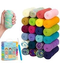 Yarniss Crochet Hooks,14 Size Crochet Set 2mm(B)-10mm(N), Ergonomic Crochet Hooks Set with Case for Beginner,Long Crochet Needles