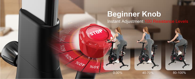 YESOUL Exercise Bike for Home – Stationary Bike with Stable Triangle Frame, Silent Magnetic Resistance, 300 lbs Capacity, Dual-Stage Drive & Alloy Flywheel, Smart APP with Scenic & Live Classes