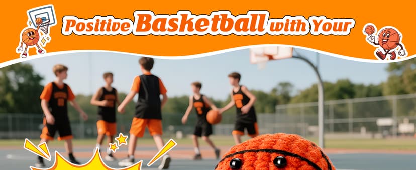 Basketball Coach Appreciation Gift - Thank You Gifts for Basketball Coach, Cool Handmade Crochet Basketball Present for Retirement Birthday Christmas - Thank You for Helping me Grow