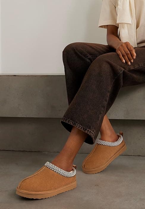 Litfun Women's Fuzzy Memory Foam Slippers Fluffy Winter House Shoes Indoor and Outdoor