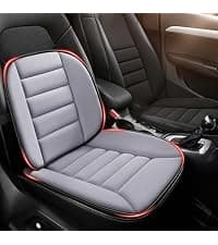 MYFAMIREA Car Seat Cushion Pad 1.2" Thick Comfort Seat Protector for Car Driver Seat Office Chair Home Use Memory Foam Seat Cushion with Non Slip Bottom, 20'' x 18.5'', Black