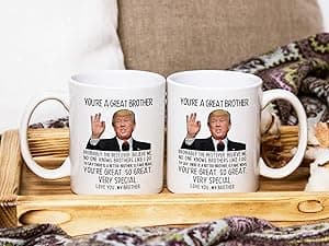 Aurahouse You're A Great Brother Mug, Birthday Gag Gifts for Brother, Christmas, Father's Day Gifts for Brothers Adult, Funny Big Bro Present Ceramic Coffee Cup (White, 11oz)