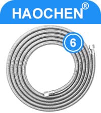 Refrigerator water line - 20 FT Premium Stainless Steel Braided Ice Maker Water Hose,Food grade PEX Inner Tube Fridge Water Line with 1/4" Fittings for Refrigerator Ice Maker