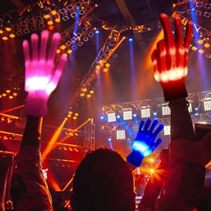 Kids Toys 12 Colors LED Gloves Cool Toys Gifts for Age 3-5 6-8 Years Old Boys Girls Halloween Costumes Light Up Gloves Stocking Stuffers Christmas Birthday Parties Gifts (1 Pairs S)