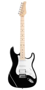 Ktaxon DIY Electric Guitar Kit with Mahogany Body, Full Size 6-String Electric Guitar Kits W/Maple Neck, Shoulder Strap, SSS Pickups, All Accessories Included, Wood Color (KST)