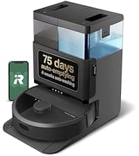 iRobot Roomba 104 2in1 Vacuum & Mop Robot - Self-Empties for 75 Days, Intense Power-Lifting Suction, Vacuums All Floors, Ideal for Pet Hair, LiDAR Smart Navigation Mapping, Mops Hard Floors