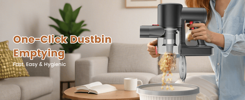 VersLife Z8 Cordless Vacuum Cleaner, 40kPa/500W Power Suction, LED Display, 6-in-1 Lightweight Stick Vacuum with Green LED Light, 6-Stages Filtration, Self-Standing for Pet Hair Hard Floor Carpet