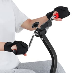 Adjustable Pedal Exerciser Bike for Seniors - Hand Arm Leg and Knee Therapy, Stroke Recovery, Portable Fitness Equipment for Total Body Workout - Great Gift for Elderly Rehab