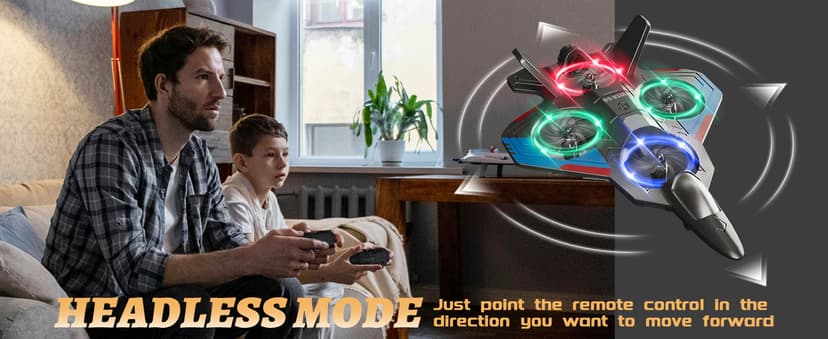 4DRC RC Planes Remote Control Airplanes for Kids, Foam Remote Control Planes for Kids Adults Beginners, Remote Control Helicopter Fighter Jet Drones for Kids Adults, 360° Flip Easy to Fly