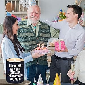 Birthday Gifts for Mom from Son - Mom Birthday Gifts from Son - Moms Gift Ideas from Son - Mother Gift, Funny mom Candle, 10 Oz Jar Lemongrass Scent