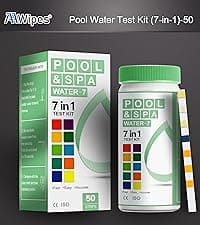 AAwipes Aquarium Ammonia Test Strips 8-in-1 |25 Strips | Quick & Accurate Water Testing Test pH, Carbonate, Alkalinity, Hardness, Chlorine, Nitrite, etc. (K02-25)