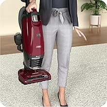 Kenmore BU3040 Intuition Bagged Upright Vacuum Lightweight Cleaner 2-Motor Power Suction with HEPA Filter, 3-in-1 Combination Tool, Handi-Mate for Carpet, Floor, Pet Hair, Red w/No Lift-up