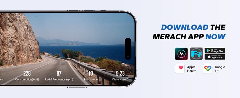 Under Desk Bike Pedal Exerciser, Quiet Magnetic Mini Exercise Bike with MERACH App for Arm, Leg Recovery, Physical Therapy, Smooth Foot Desk Cycle