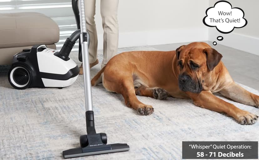 Soniclean WhisperJet C2 Canister Vacuum Cleaner - Ultra-Quiet Operation - U15 ULPA Filtration - Designed in Germany