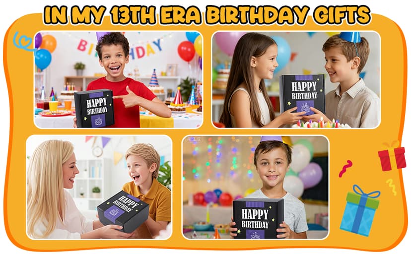 13 Year Old Boy Birthday Gift Ideas, Unique Funny Birthday Gift Set for 13th Teenage Boys, Thirteen Year Old Gifts ideas for Boys Son Grandson Nephew Friend