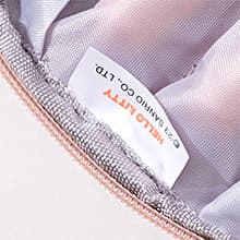 AmBealla Make up Bag Large Travel Cosmetic Bags Organizer with Brush Holder for Girl, Lightweight Cotton Toiletry Bag with Zipper for Women, Portable Makeup Case for Airplane/Home/Gym - Pink