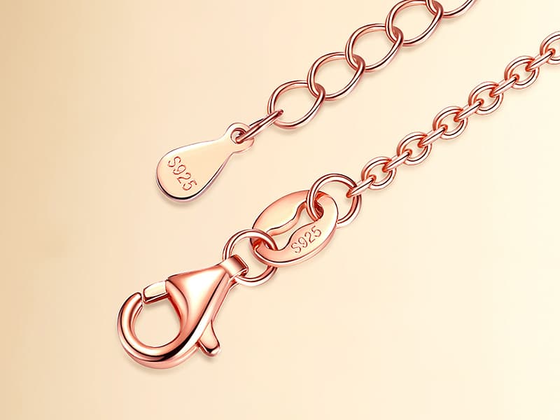 Rose Flower Heart Moissanite Necklaces for Wife, S925 Silver Pendant for Women, 18K Gold Plated Jewelry for Her Girlfriend Mom for Anniversary Birthday