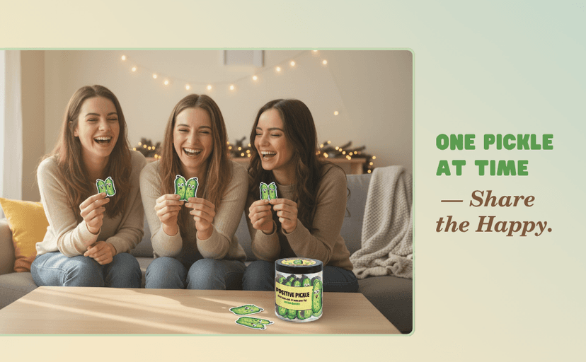 60 Positive Pickle Cards Jar, Stocking Stuffers, Xmas Christmas White Elephant Gifts for Teenage, Women, Adults, Mom, Teachers, Sisters, Friends, Teen Girl Gifts Trendy Stuff