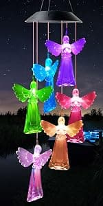 JOBOSI Flamingo Wind Chimes, Gifts for Mom Women Grandma Friends Mother, Flamingo Room Garden Decor Patio Decorations, with S Hook Flamingo Gifts B0968DSJW7