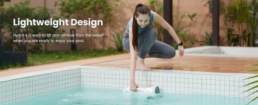 Chasing Hydro 4 Pool Vacuum for Inground Pools | 210-Min Battery Pool Robot for Floor, Wall & Waterline Cleaning | Smart App Control | 5070 GPH Suction Perfect for Pool Opening Season