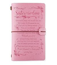 140 Page Refillable Journal Christmas Mothers Day Gifts for Daughter In Law from Mother In Law Daughter In Law Gifts Leather Journal, Daughter In Law Birthday Gifts B0BVVJKNSR