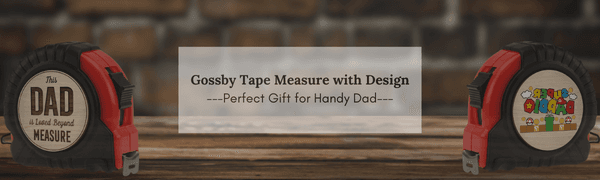 Gossby Tape Measure for Dad - Fathers Day, Birthday, Christmas - Woodworking, Carpenter Tool Gift for Men