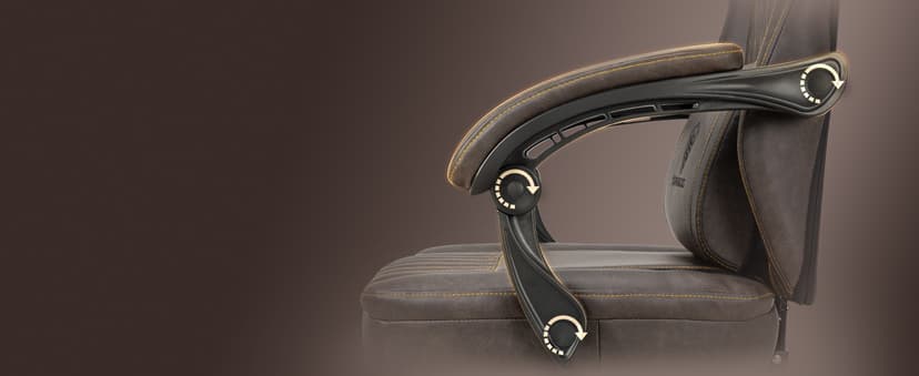 Dowinx Gaming Chair Breathable PU Leather Gamer Chair with Footrest Massage Lumbar Support, Big and Tall Ergonomic Reclining Computer Chair with Pocket Spring Cushion for Adults Teens (Brown)