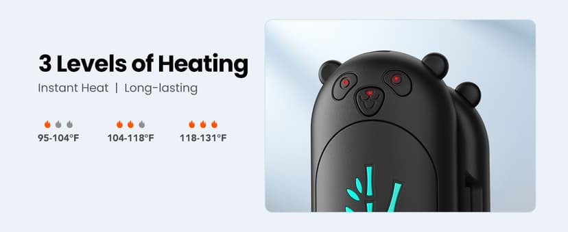 Hand Warmers Rechargeable 2 Pack, 6000mAh Electric Hand Warmer Reusable, 20Hrs Long Heating, Portable Pocket Heater Handwarmer for Women Men, Outdoor Camping, Hunting Gear