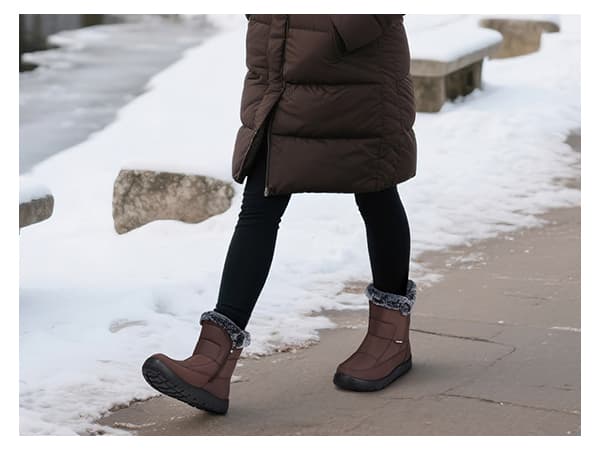 SHIBEVER Women's Snow Boots Winter: Waterproof Fur Lined Anti-Slip Ankle Booties Outdoor Comfortable Warm Women Snow Boot