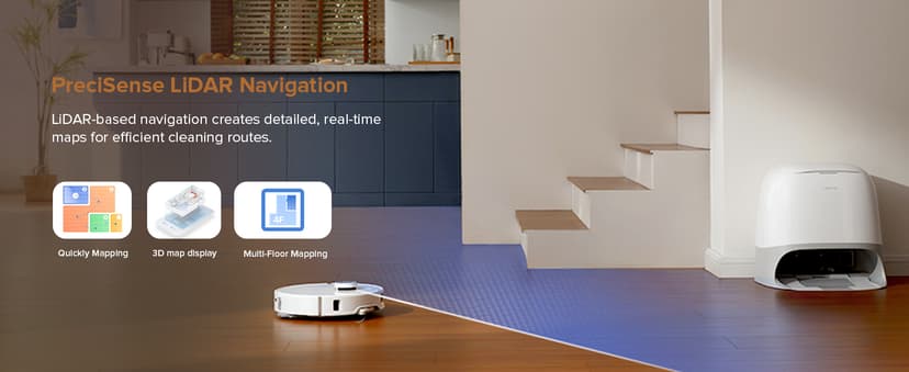 roborock Qrevo Curv S5X Robot Vacuum and Mop, 18500Pa Suction, Zero-Tangling Design, FlexiArm Side Brush, Reactive Tech Obstacle Avoidance, 10 Weeks Self-Emptying, Auto Washing for Hard Floor, Corner