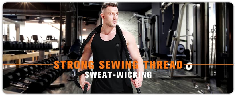 NELEUS Men's 3 Pack Dry Fit Y-Back Muscle Tank Top